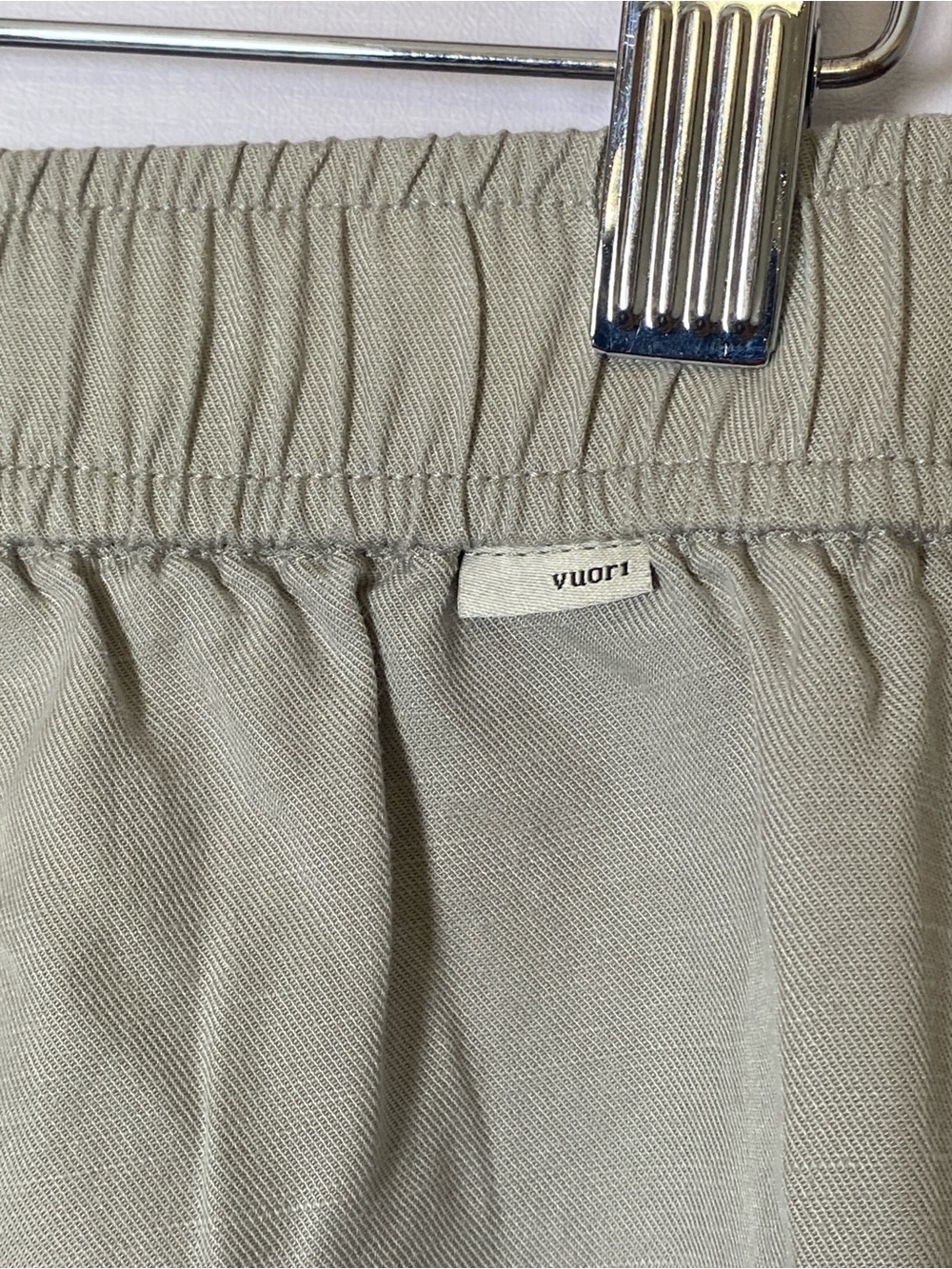 Vuori Trestles Linen Blend Twill Jogger Pant Medium Gray Relaxed Fit - Picture 5 of 10